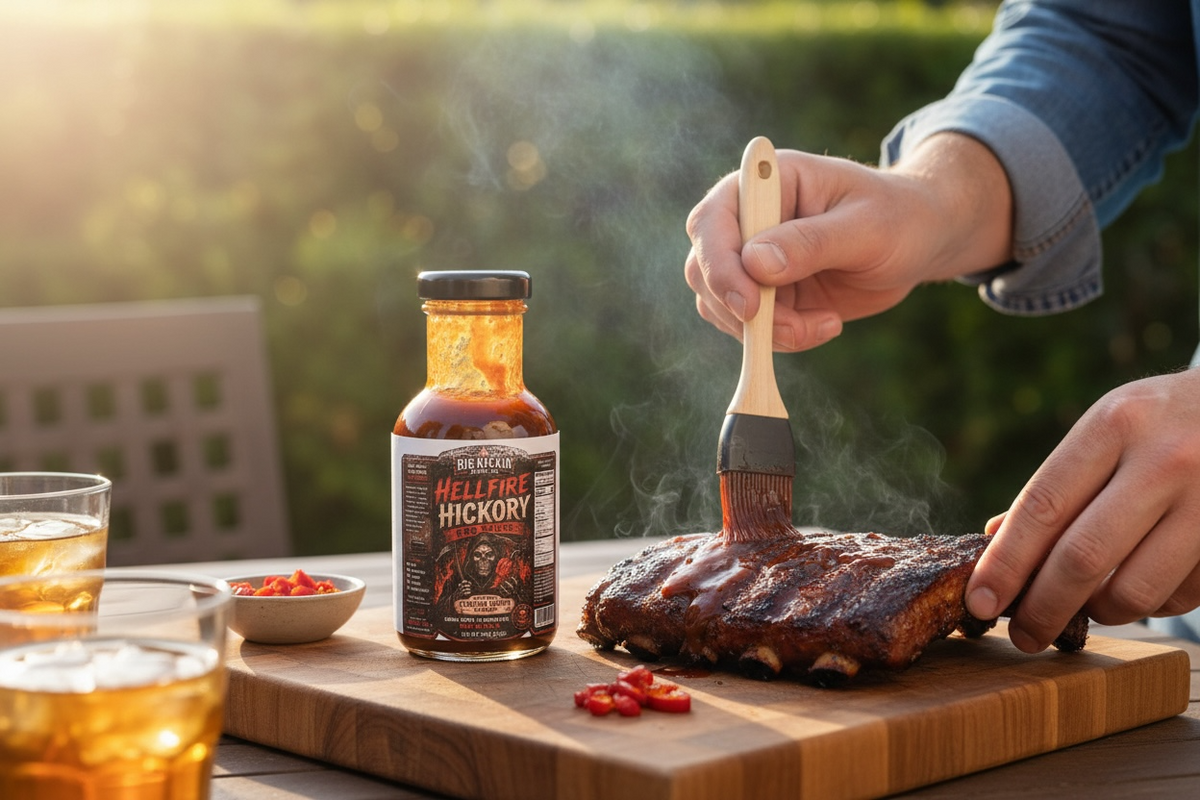 Hellfire Hickory bbq sauce